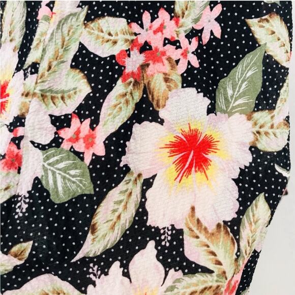 Rebecca Taylor Kamea Smocked Floral Flutter-Sleeve Silk Dress Women’s Size 10 - Picture 10 of 14